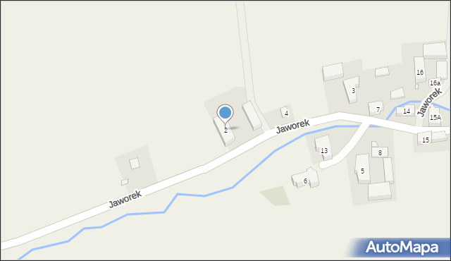 Jaworek, Jaworek, 2, mapa Jaworek