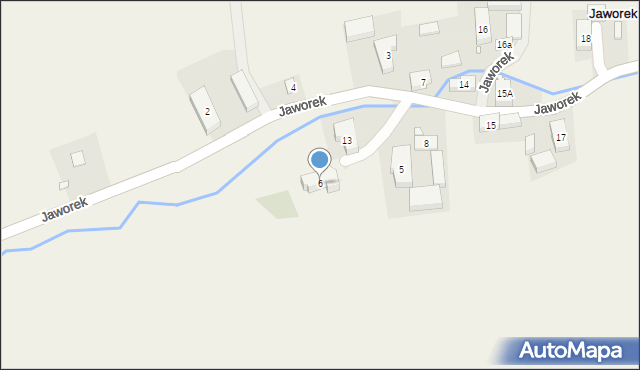 Jaworek, Jaworek, 6, mapa Jaworek