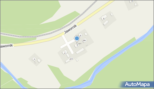 Jawornik, Jawornik, 3/2, mapa Jawornik