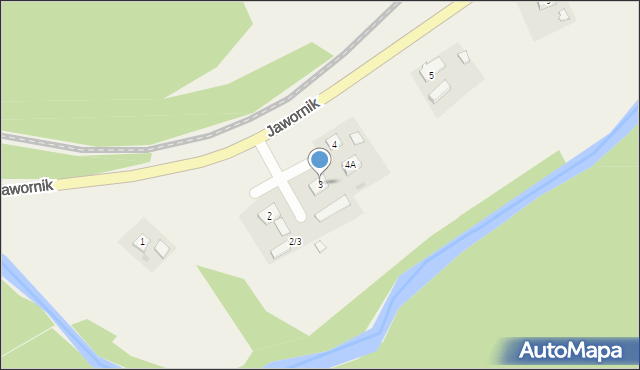 Jawornik, Jawornik, 3, mapa Jawornik