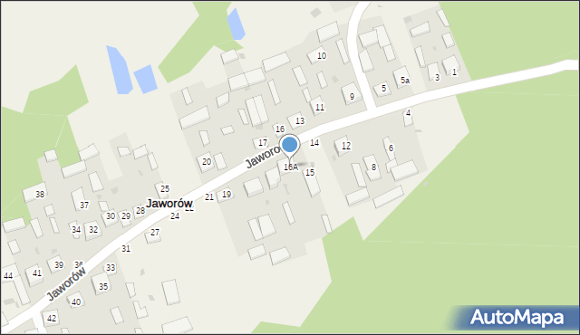 Jaworów, Jaworów, 16A, mapa Jaworów