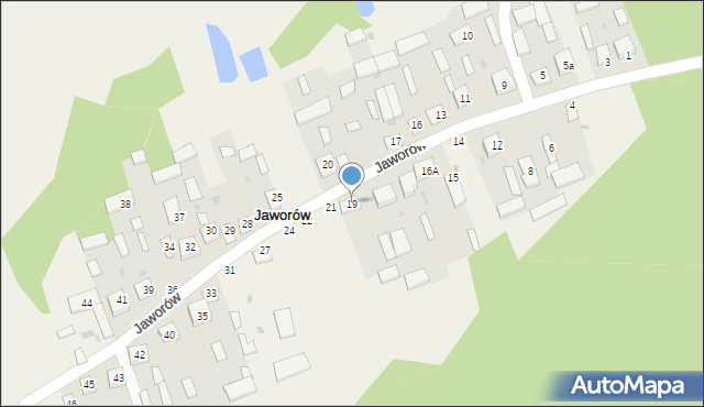 Jaworów, Jaworów, 19, mapa Jaworów