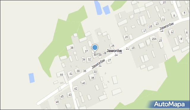 Jaworów, Jaworów, 30, mapa Jaworów