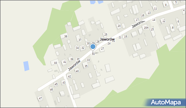 Jaworów, Jaworów, 31, mapa Jaworów