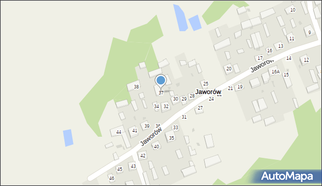 Jaworów, Jaworów, 37, mapa Jaworów