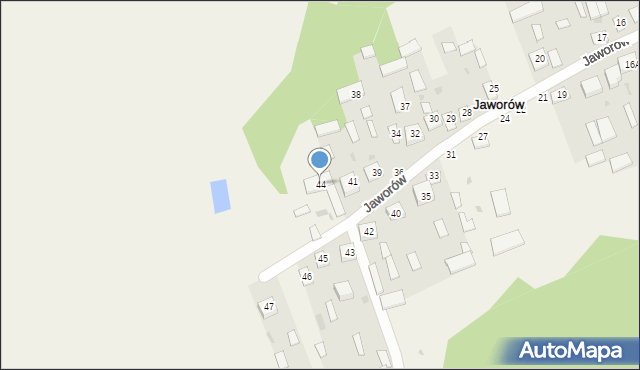 Jaworów, Jaworów, 44, mapa Jaworów