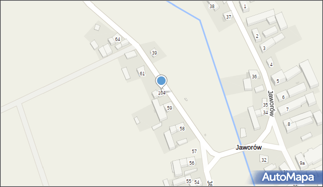 Jaworów, Jaworów, 104, mapa Jaworów