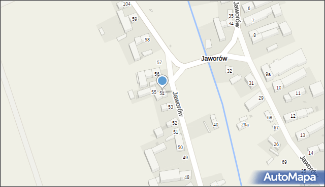 Jaworów, Jaworów, 54, mapa Jaworów