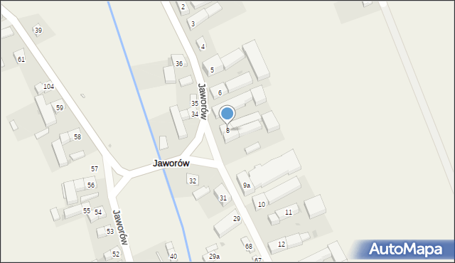 Jaworów, Jaworów, 8, mapa Jaworów