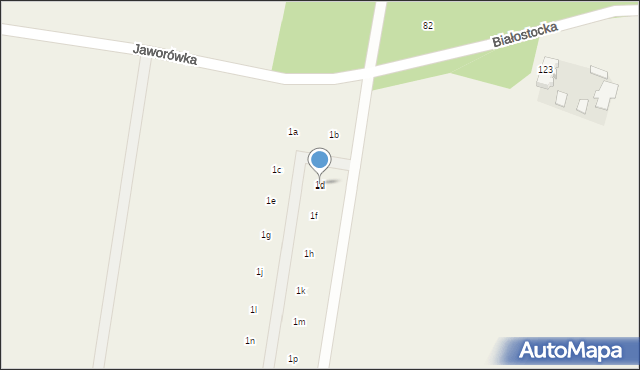 Jaworówka, Jaworówka, 1d, mapa Jaworówka