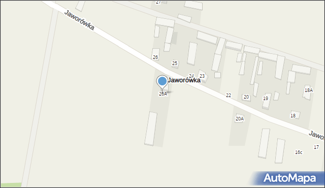 Jaworówka, Jaworówka, 26A, mapa Jaworówka