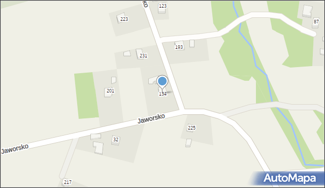 Jaworsko, Jaworsko, 134, mapa Jaworsko