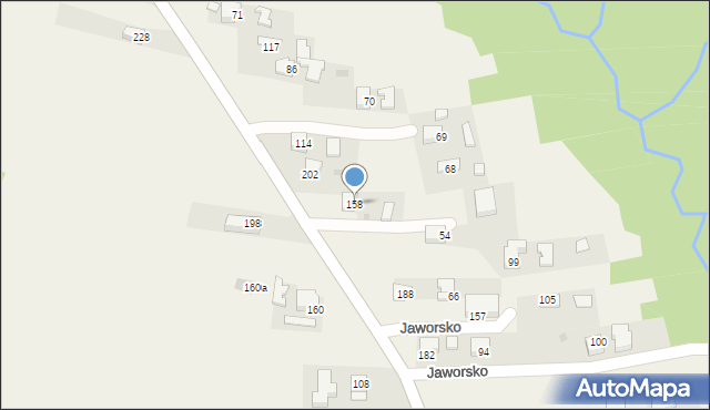 Jaworsko, Jaworsko, 158, mapa Jaworsko