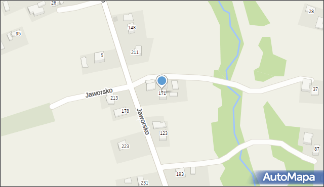 Jaworsko, Jaworsko, 171, mapa Jaworsko