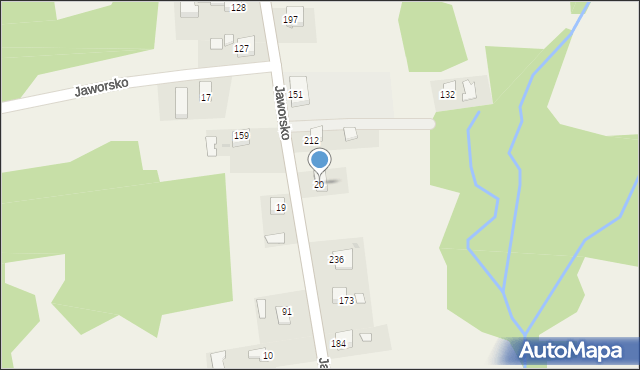 Jaworsko, Jaworsko, 20, mapa Jaworsko