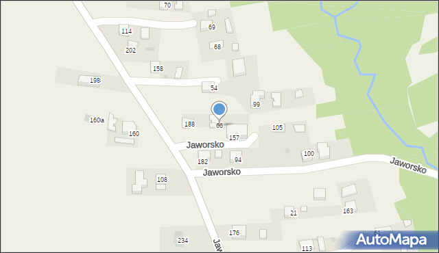 Jaworsko, Jaworsko, 66, mapa Jaworsko