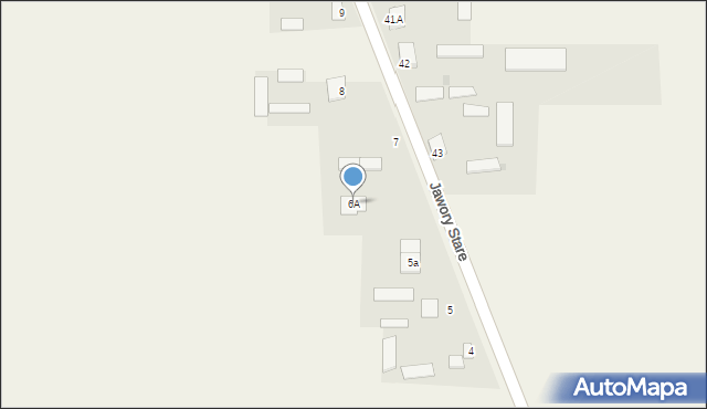 Jawory Stare, Jawory Stare, 6A, mapa Jawory Stare