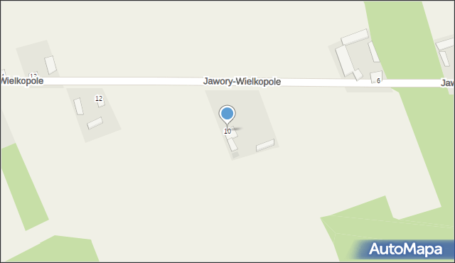 Jawory-Wielkopole, Jawory-Wielkopole, 10, mapa Jawory-Wielkopole