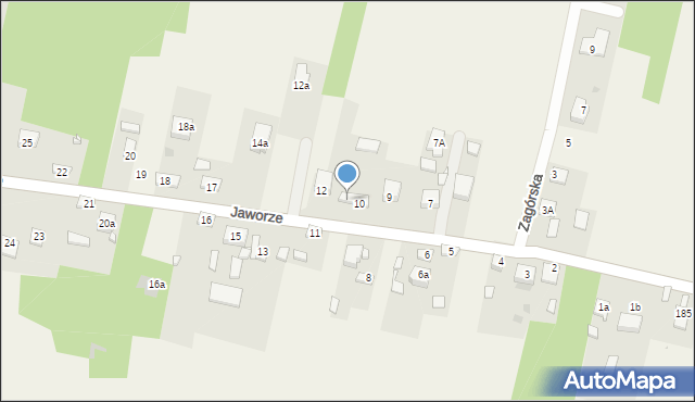 Jaworze, Jaworze, 10A, mapa Jaworze