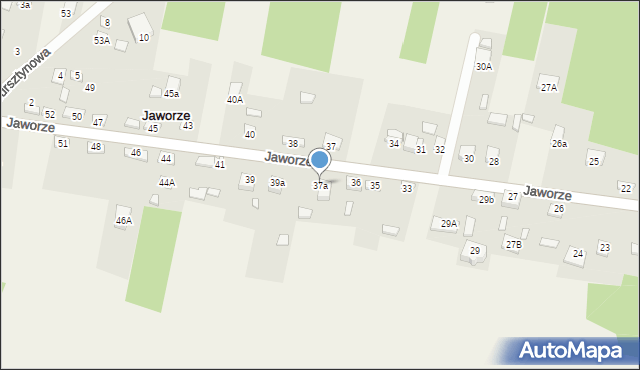 Jaworze, Jaworze, 37a, mapa Jaworze