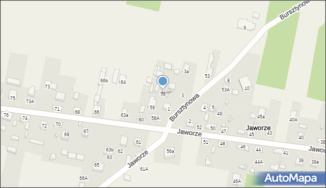 Jaworze, Jaworze, 58, mapa Jaworze