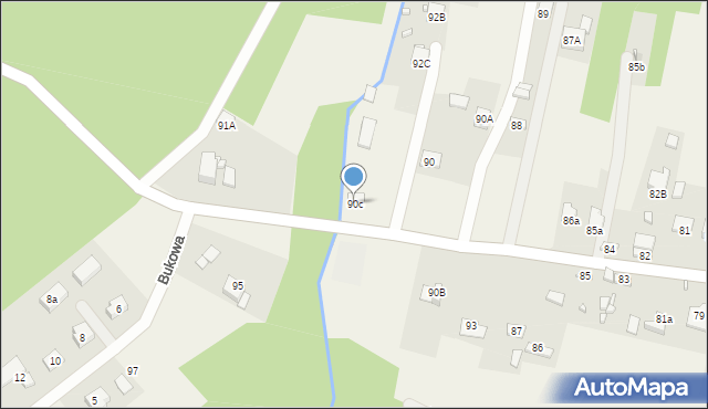 Jaworze, Jaworze, 90c, mapa Jaworze