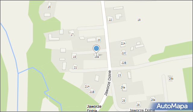 Jaworze Dolne, Jaworze Dolne, 19a, mapa Jaworze Dolne
