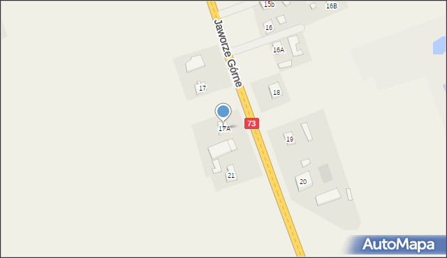 Jaworze Górne, Jaworze Górne, 17A, mapa Jaworze Górne