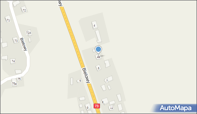Jaworze Górne, Jaworze Górne, 4a, mapa Jaworze Górne