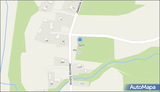 Jaworze Górne, Jaworze Górne, 65b, mapa Jaworze Górne