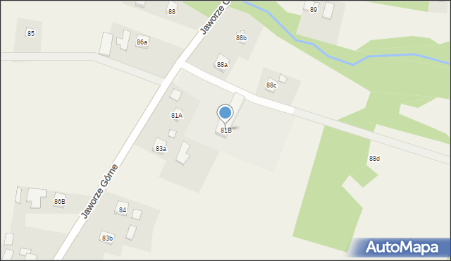 Jaworze Górne, Jaworze Górne, 81B, mapa Jaworze Górne