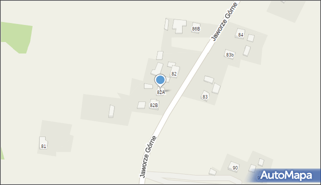 Jaworze Górne, Jaworze Górne, 82A, mapa Jaworze Górne