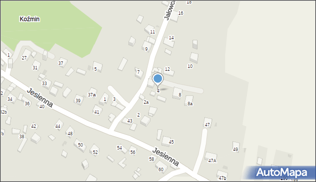 Jaworzno, Jałowcowa, 4, mapa Jaworzno