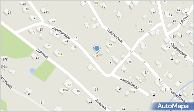 Jaworzno, Jasińskiego Jakuba, gen., 8, mapa Jaworzno