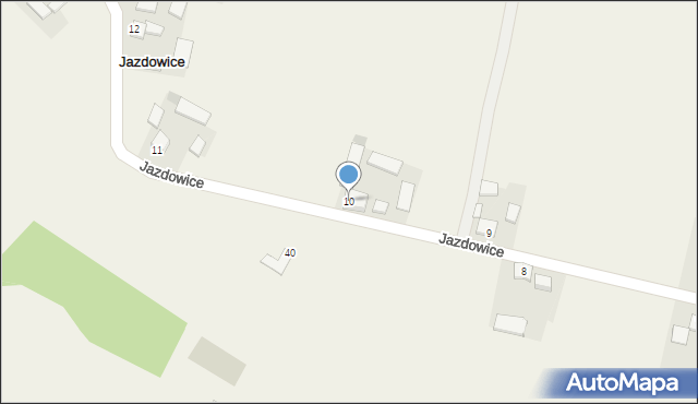Jazdowice, Jazdowice, 10, mapa Jazdowice