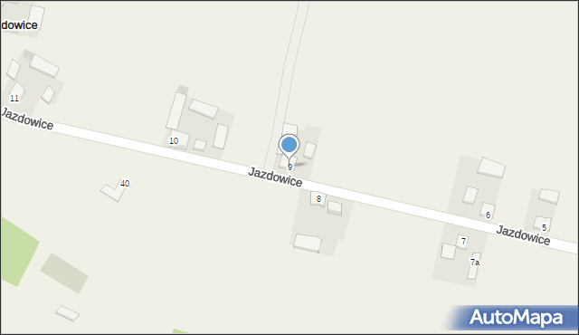 Jazdowice, Jazdowice, 9, mapa Jazdowice