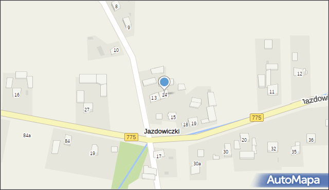 Jazdowiczki, Jazdowiczki, 14, mapa Jazdowiczki