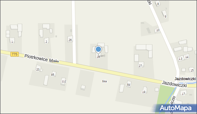 Jazdowiczki, Jazdowiczki, 16, mapa Jazdowiczki