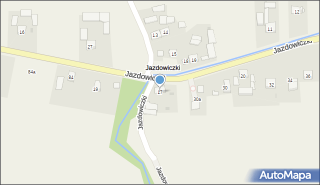 Jazdowiczki, Jazdowiczki, 17, mapa Jazdowiczki