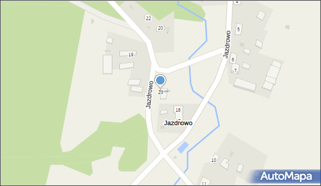 Jazdrowo, Jazdrowo, 23, mapa Jazdrowo