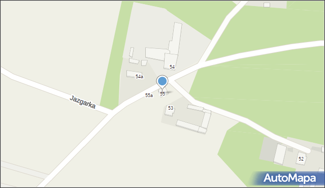 Jazgarka, Jazgarka, 55, mapa Jazgarka