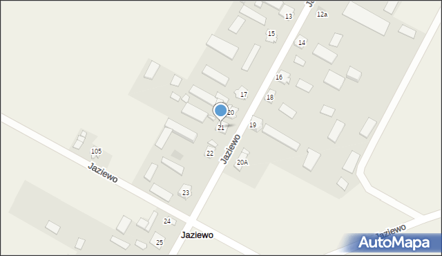 Jaziewo, Jaziewo, 21, mapa Jaziewo