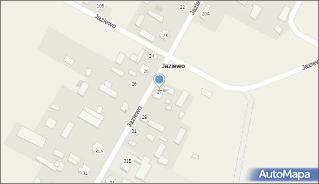 Jaziewo, Jaziewo, 27, mapa Jaziewo