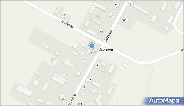 Jaziewo, Jaziewo, 28, mapa Jaziewo