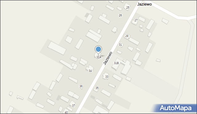 Jaziewo, Jaziewo, 31A, mapa Jaziewo