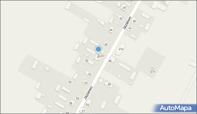 Jaziewo, Jaziewo, 47, mapa Jaziewo