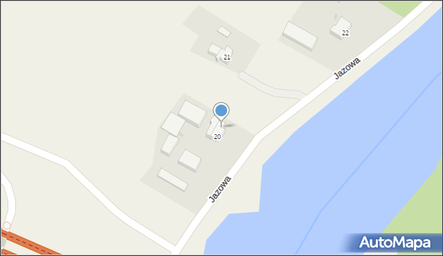 Jazowa, Jazowa, 20A, mapa Jazowa