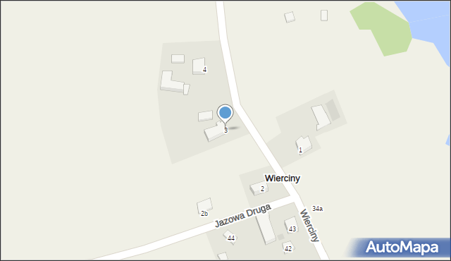 Jazowa, Jazowa, 3, mapa Jazowa