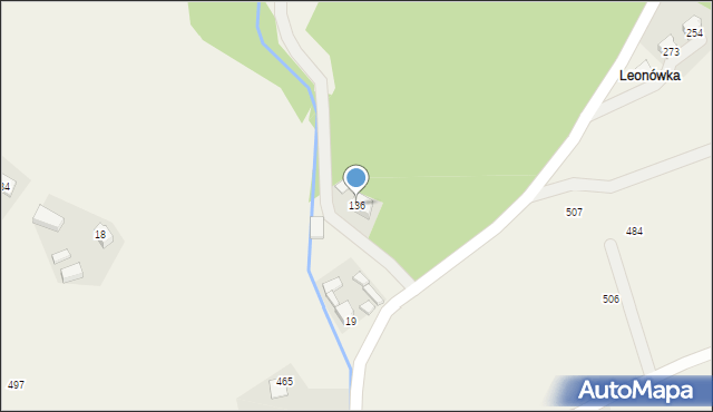 Jazowsko, Jazowsko, 136, mapa Jazowsko