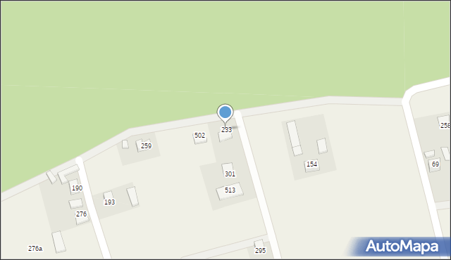 Jazowsko, Jazowsko, 233, mapa Jazowsko